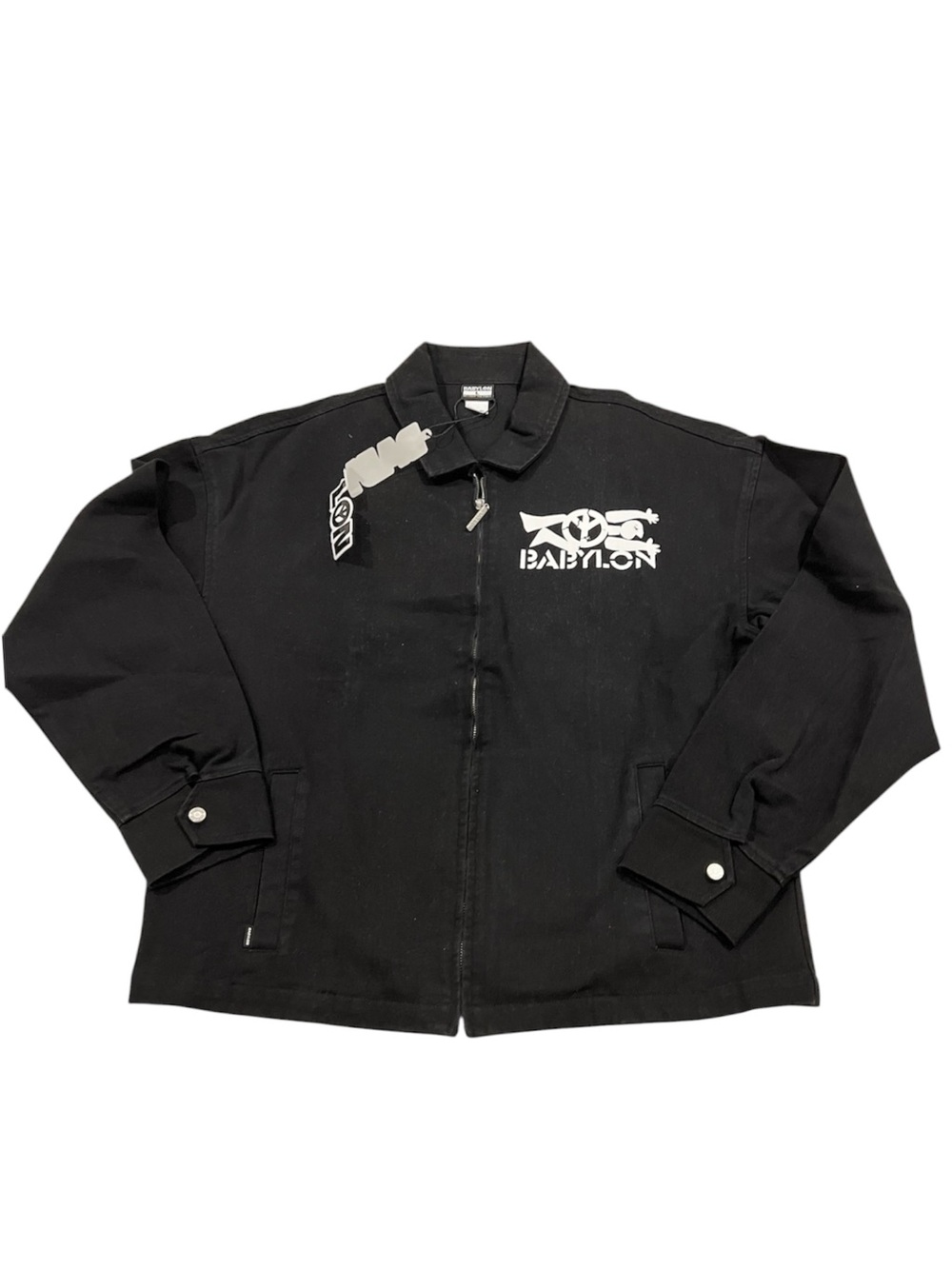 Black Zip-Front Men's Jacket
